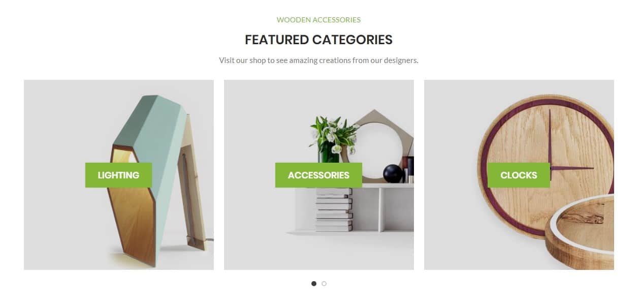 Categories 3 columns
