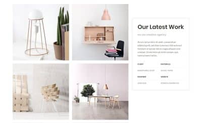 Gallery + sticky column