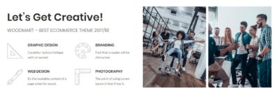 About us gallery + info boxes