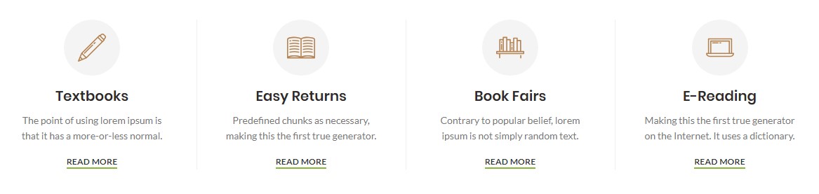 Circle info boxes