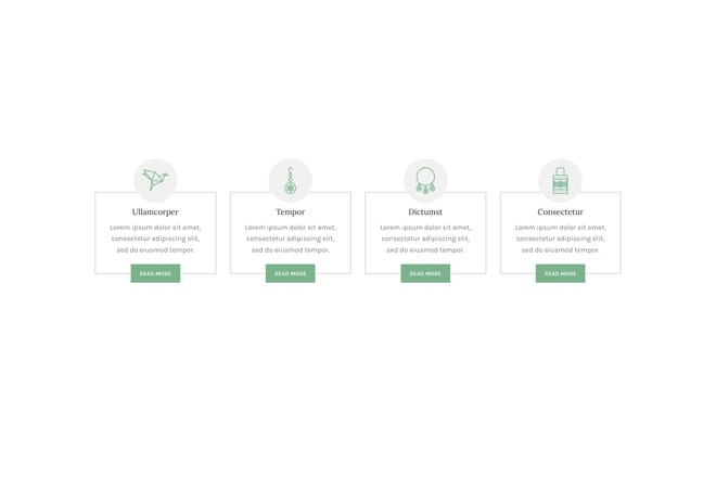 Bordered info boxes