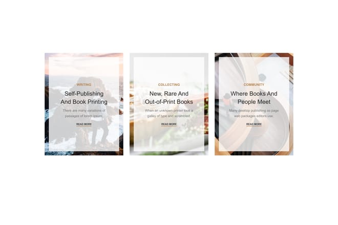 Bordered parallax banners