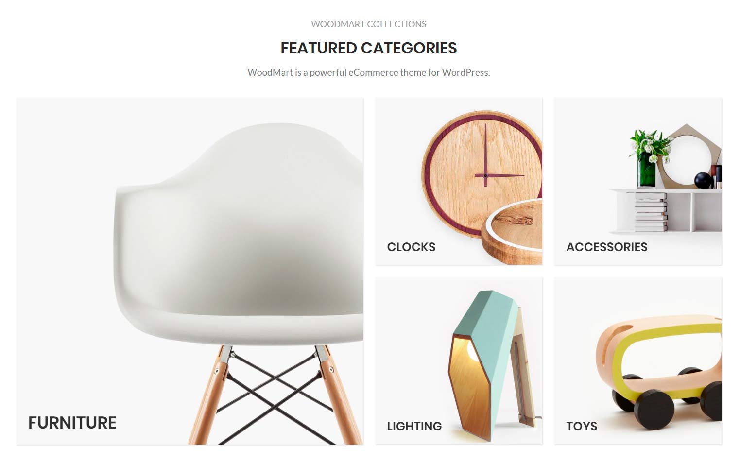Categories grid