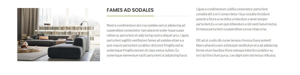 3 columns text + image