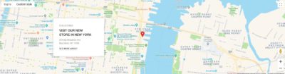 Google map with content