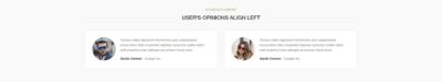 Testimonials 2 columns