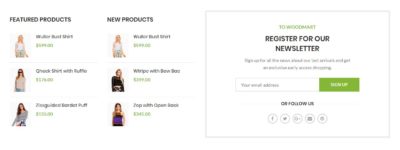 Subscription + product widgets