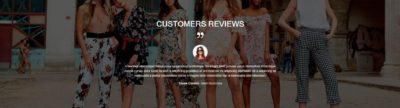 Testimonials with background