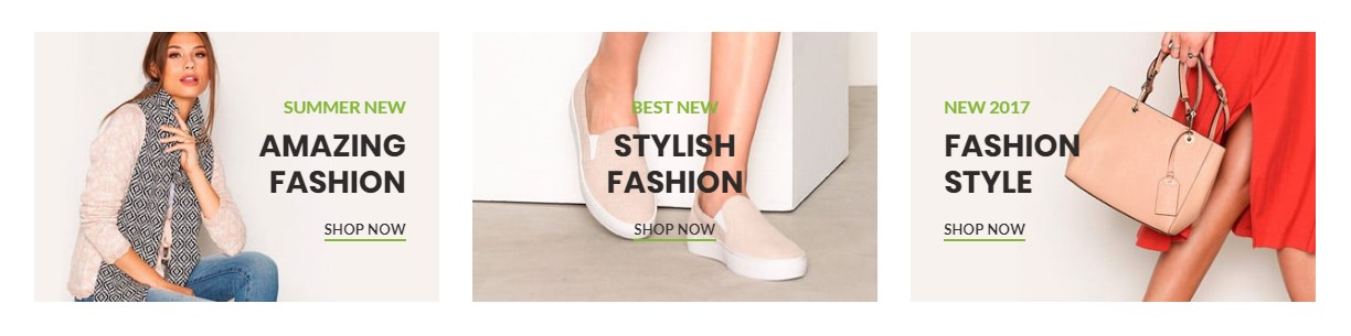 3 Columns fashion banners
