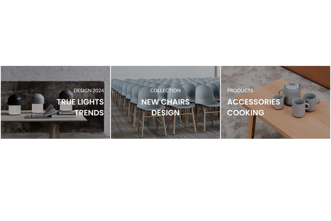 Full width 3 columns banners