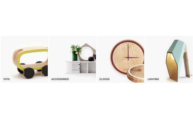Full width categories carousel
