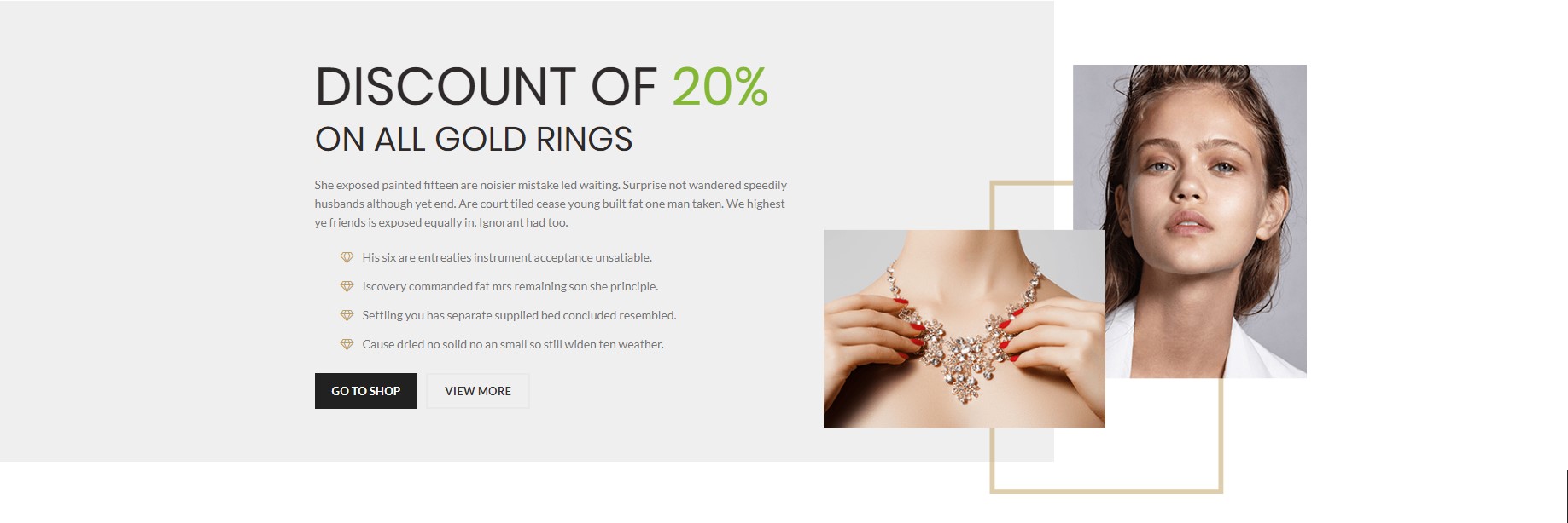 Jewellery promotion