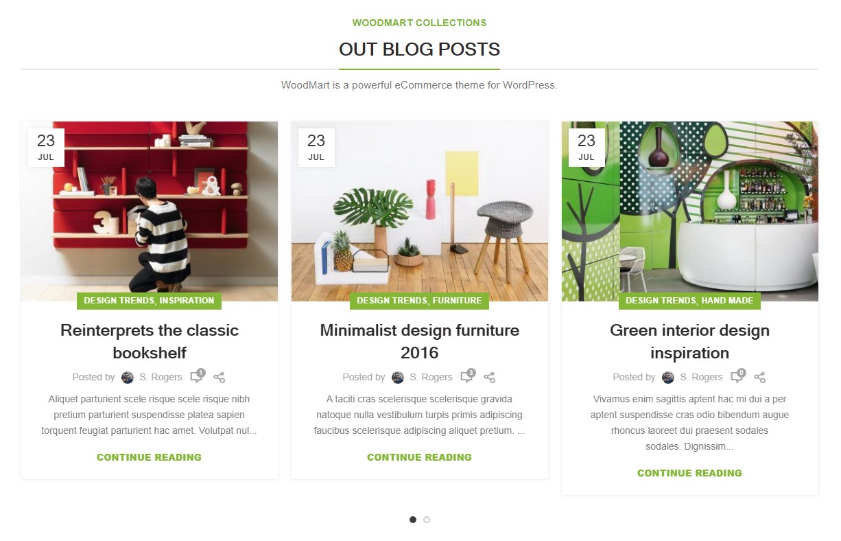 Blog carousel