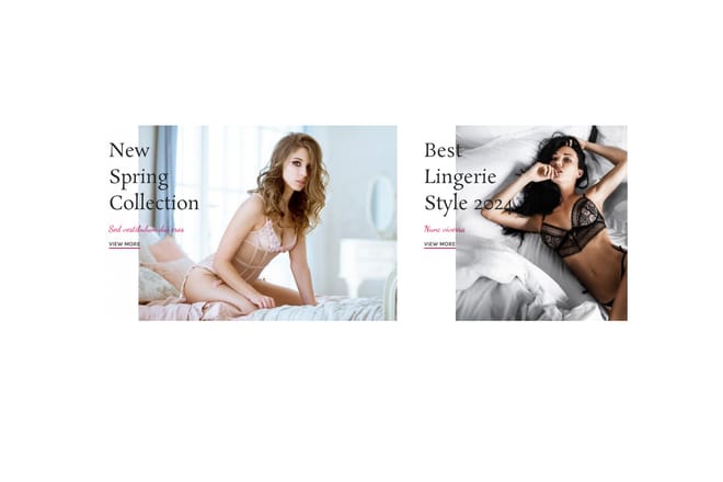 Lingerie banners Lingerie banners