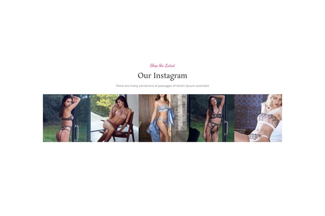 Lingerie instagram