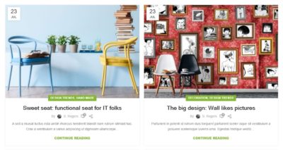 Blog two columns