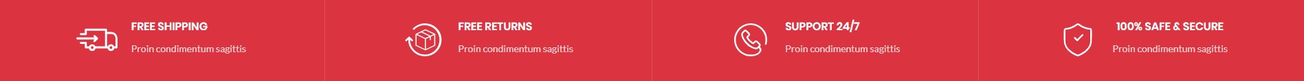 Full width info boxes with background