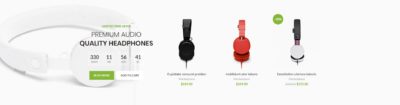 Countdown with products carousel