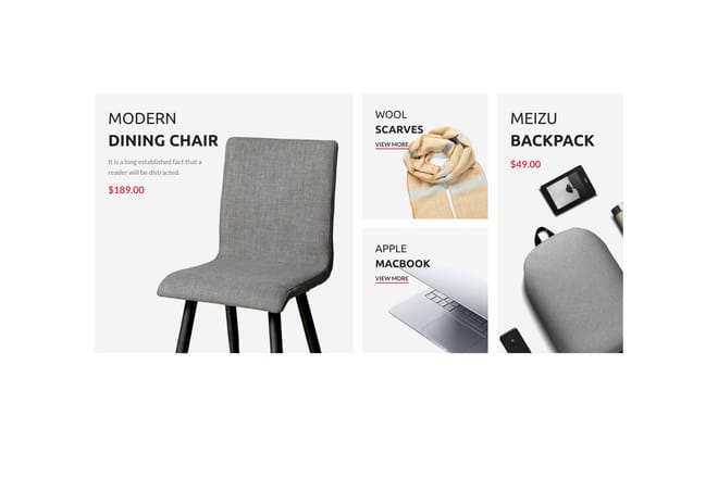 Marketplace banners grid Marketplace banners grid