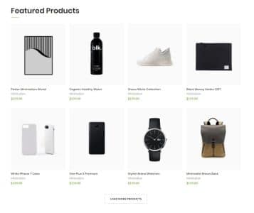 Products load more button