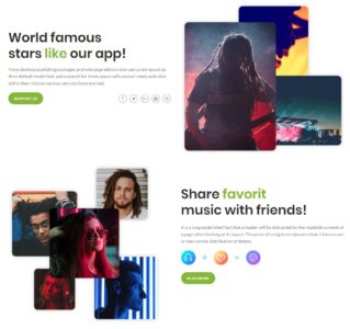 About us with parallax