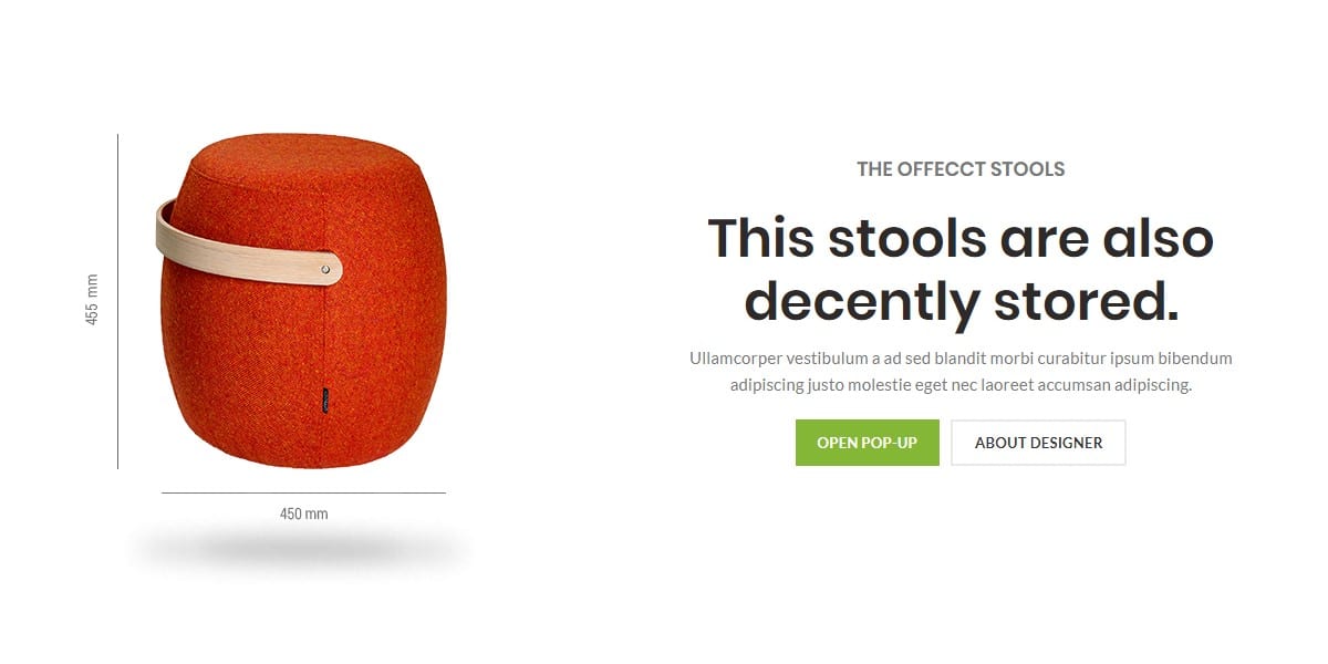 Image + text and popup