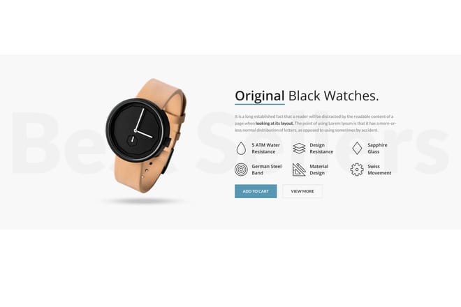 Product features + info boxes
