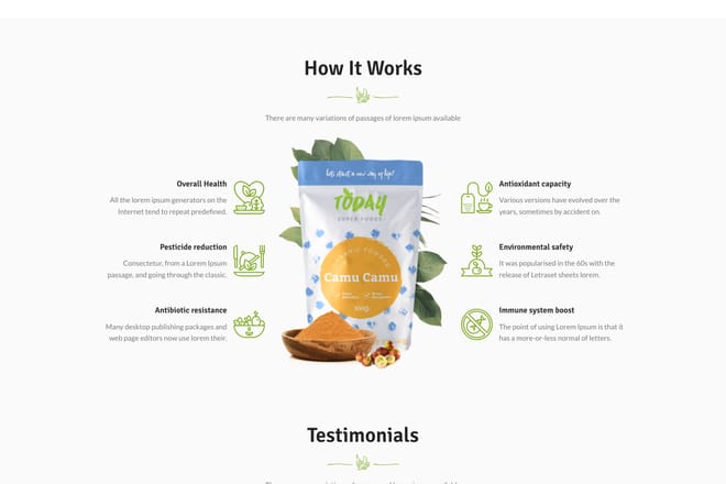 Product features