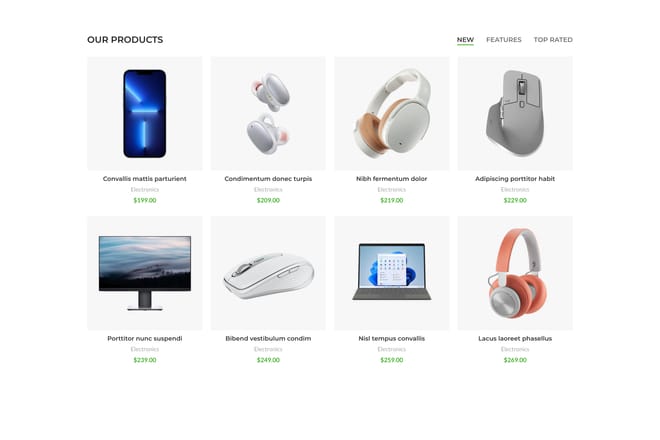 Product tabs alternative Product tabs alternative