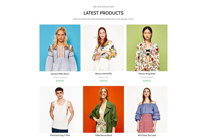 Products grid 3 columns
