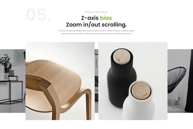 Showcase + z-axis parallax Showcase + z-axis parallax