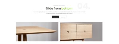 Slide from bottom showcase