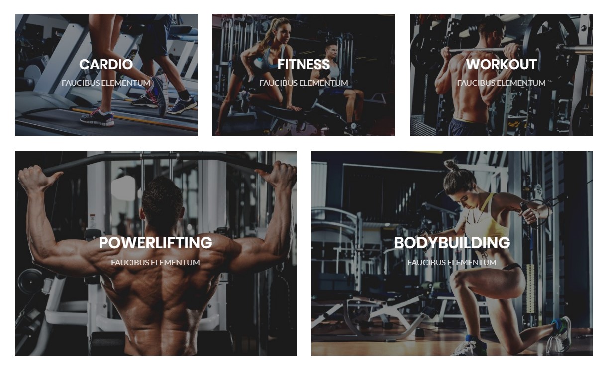 5 banners grid