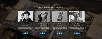 Full width team members