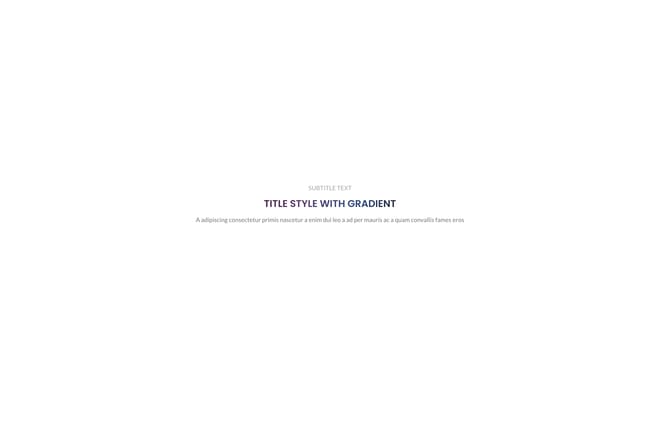 Title style with gradient