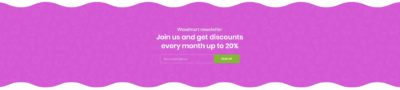 Waves section + subscription