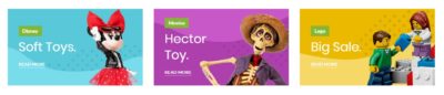 Toys banners
