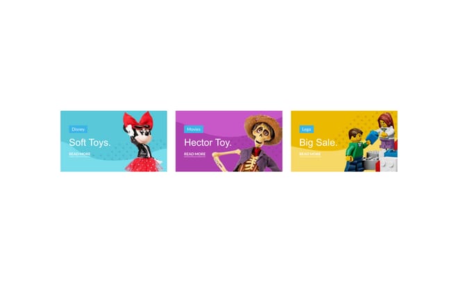 Toys banners