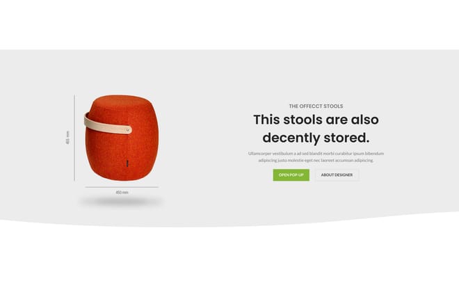 Image + text and popup Image + text and popup