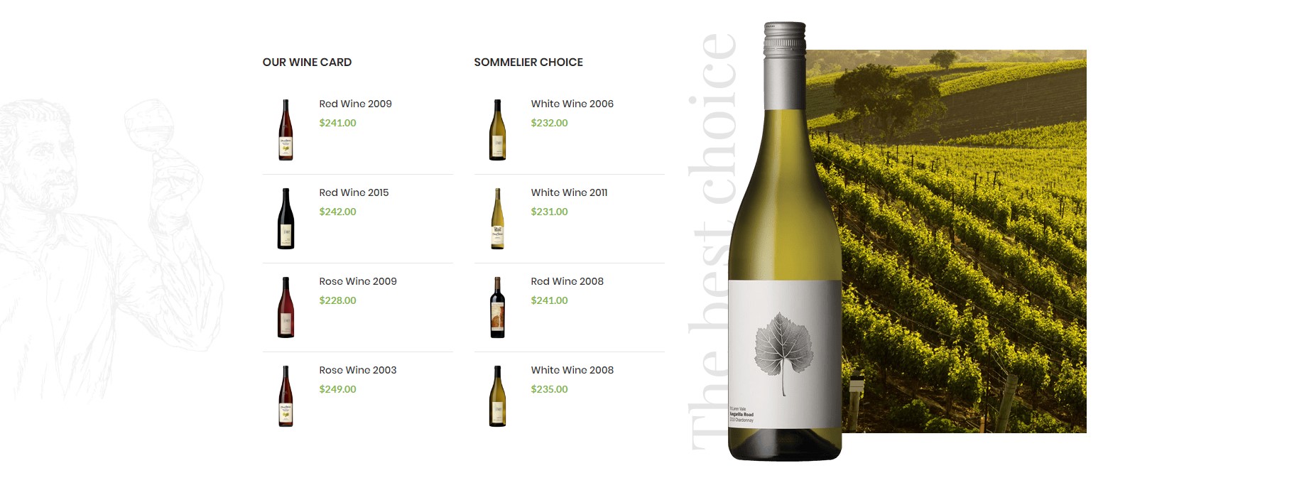 Products widgets + banner
