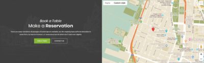 Map with text 2 columns