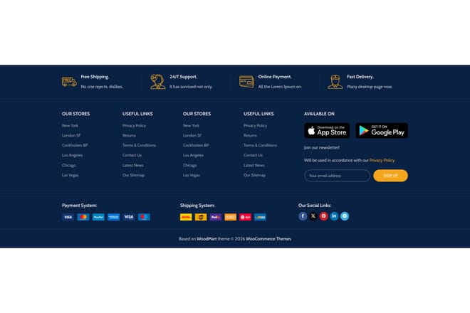 Advanced footer Advanced footer