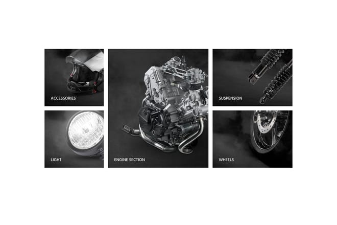 Motorcycle banners grid Motorcycle banners grid