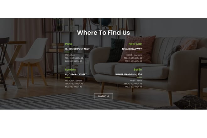 Store addresses Store addresses