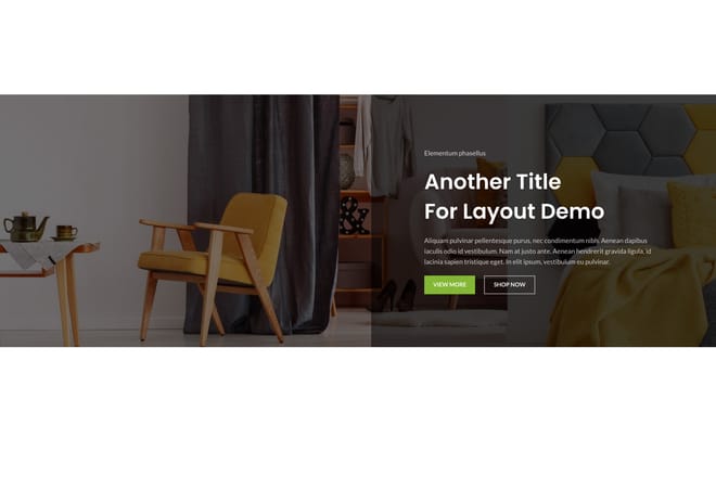 Text on full width background Text on full width background