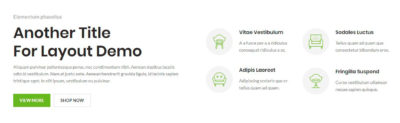 2 Columns text + info boxes