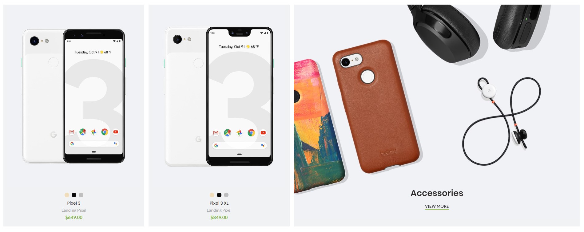 Full width products section