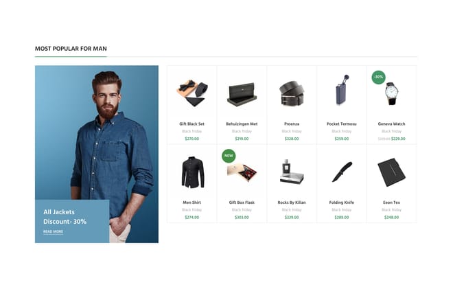 Bordered products grid Bordered products grid