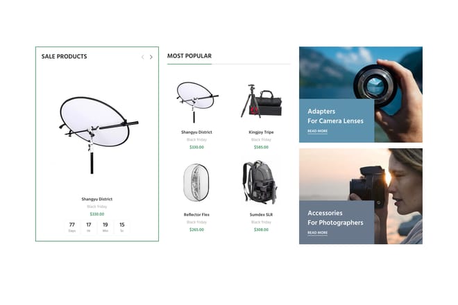 Deals + banners Deals + banners