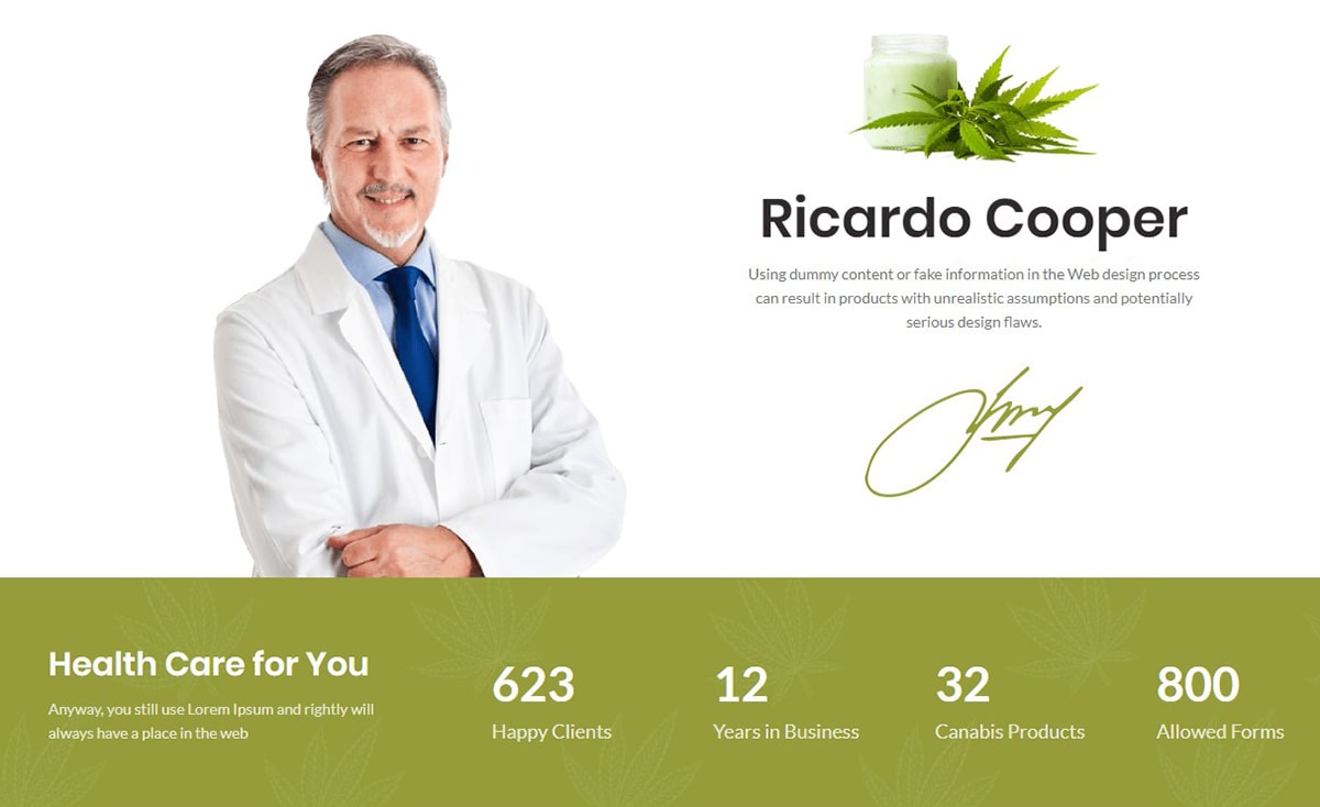Medical marijuana counters
